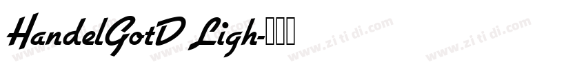 HandelGotD Ligh字体转换